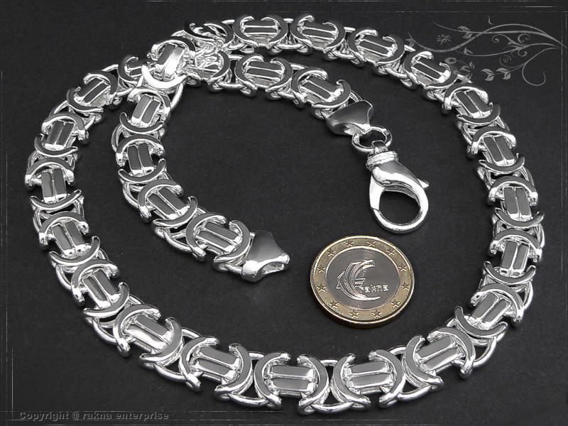 Flache Königsketten 925 Silber Breite 11mm